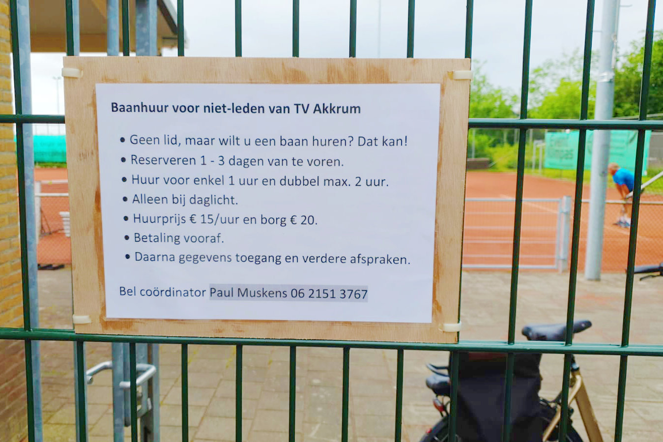 210623 Baanhuur bordje