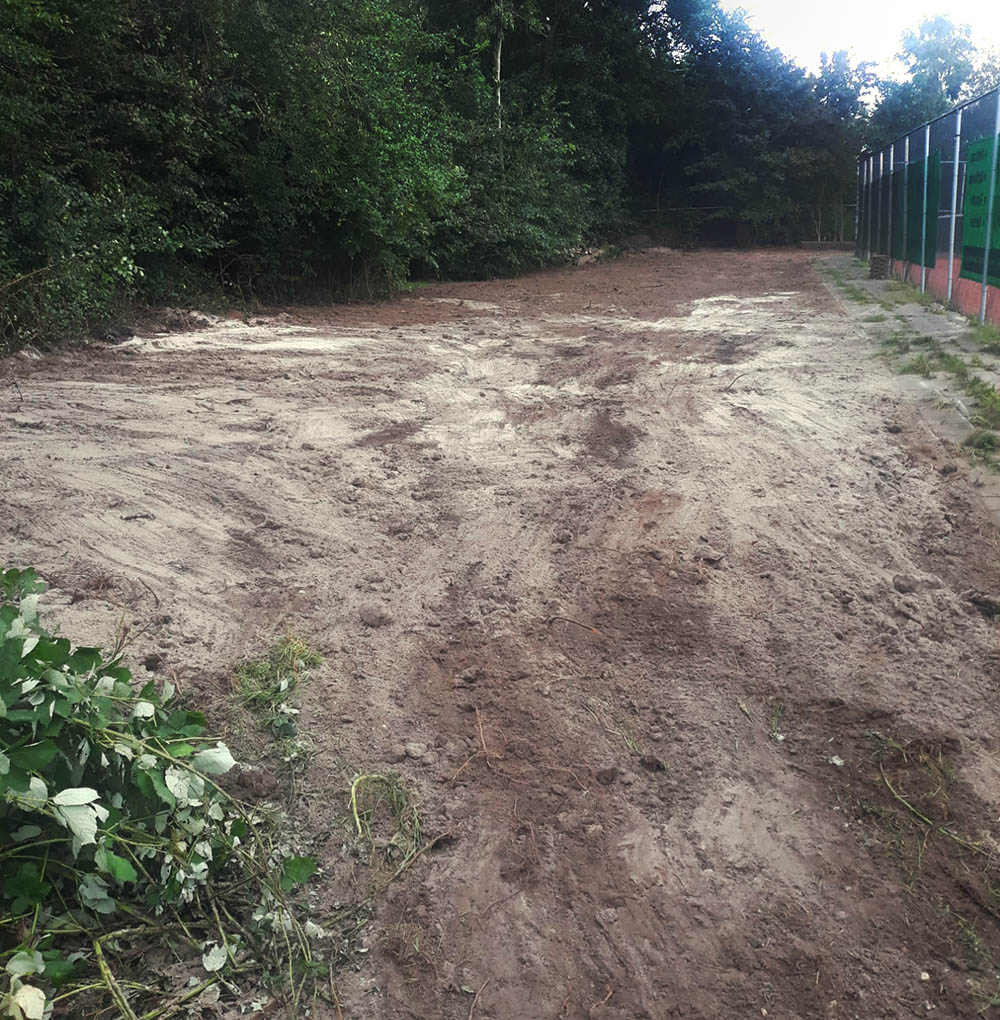 230825 TVA Akkrum sloop oefenmuur verwijderen boomstobben 5